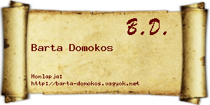 Barta Domokos névjegykártya